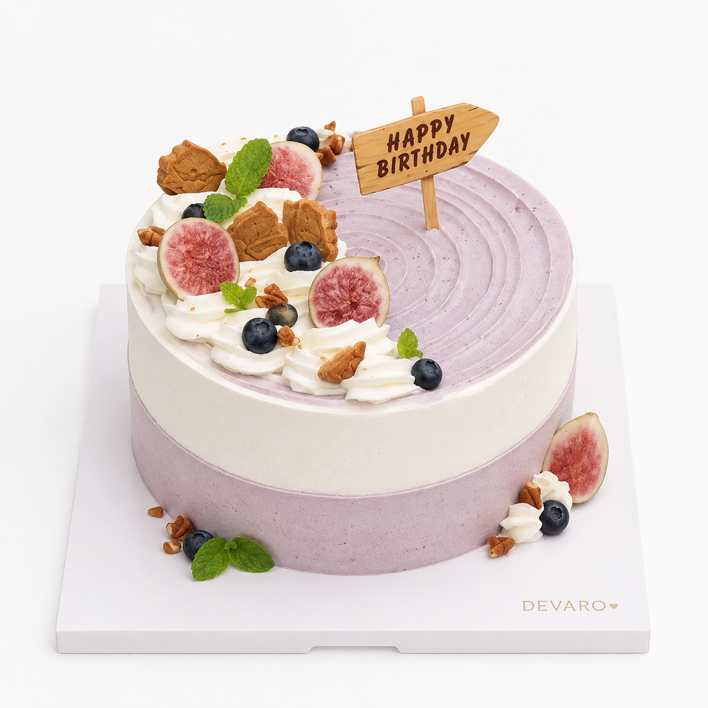 Lavender Fig & Blueberry Celebration Cake