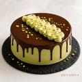 Pistachio Chocolate Drip Celebration Cake