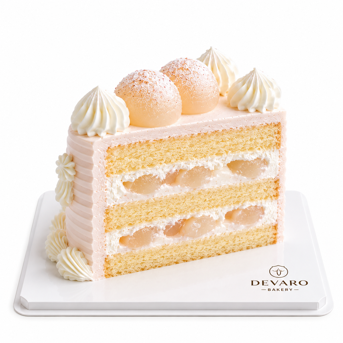 Rose Lychee Pearl Celebration Cake