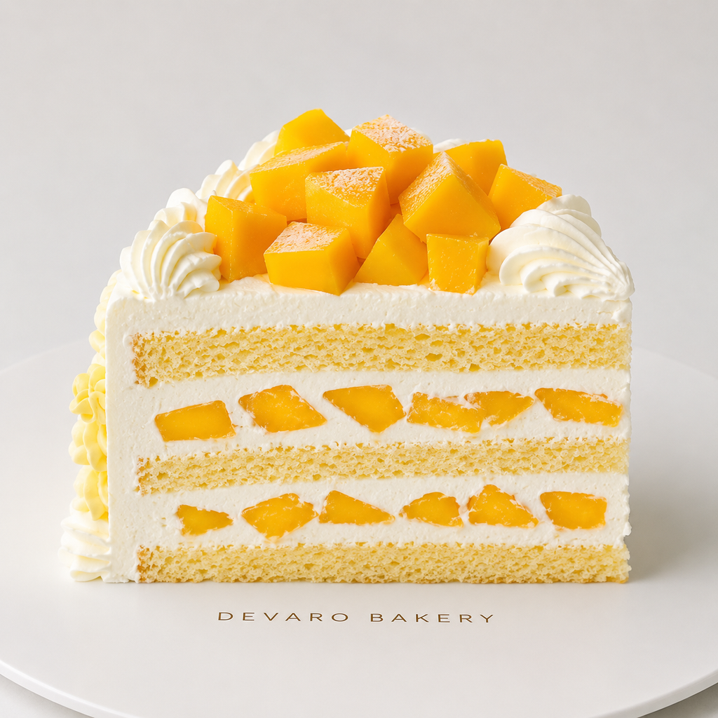 Fresh Mango Vintage Cream Cake